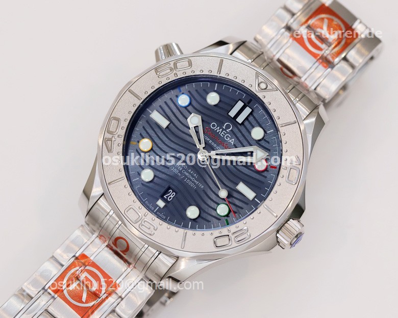 Omega Seamaster Diver 300M Uhr Blaues XXIV Olympic Winter Games Omega Seamaster Diver 300M Uhr Blaues XXIV Olympic Winter Games