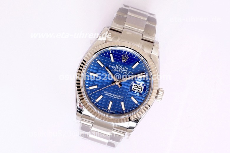 Rolex Datejust 36mm 2021 neues blaues Gesicht Oyster Steel Armband Rolex Datejust 36mm 2021 neues blaues Gesicht Oyster Steel Armband