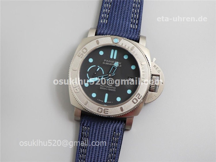 Panerai Submersible Mike Horn Edition Pam985 Blaues Super-LumiNova Panerai Submersible Mike Horn Edition Pam985 Blaues Super-LumiNova