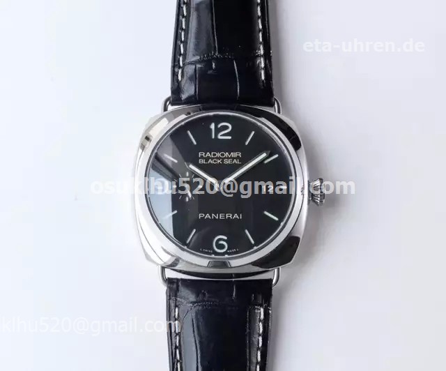 Panerai Radiomir Black Seal 45mm Stahlgehäuse Lederband Panerai Radiomir Black Seal 45mm Stahlgehäuse Lederband
