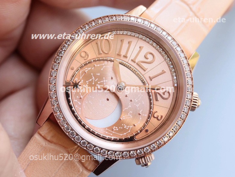 JLC Rendez-vous Moon Rosegold Diamanten Damenuhren Champagner JLC Rendez-vous Moon Rosegold Diamanten Damenuhren Champagner