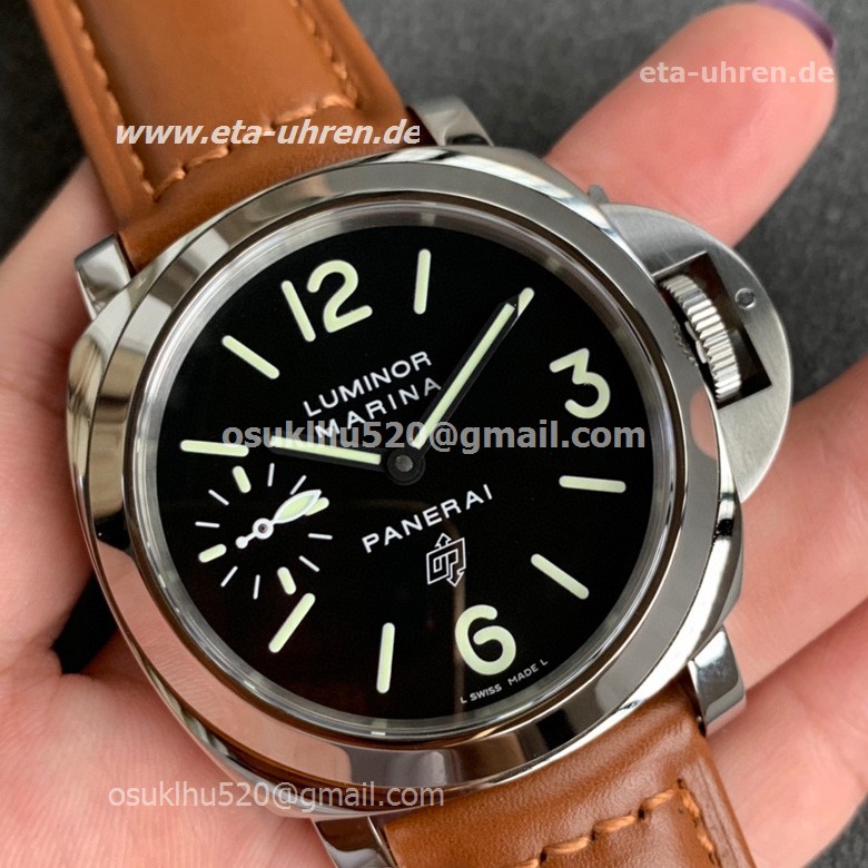 Panerai Luminor Logo Marina 44mm Herren Sportuhren braunes Armband Panerai Luminor Logo Marina 44mm Herren Sportuhren braunes Armband