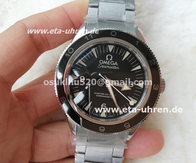 Omega Seamaster master 300m Stahlgehäuse schwarzes Zifferblatt Omega Seamaster master 300m Stahlgehäuse schwarzes Zifferblatt
