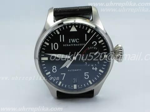 IWC Big Pilot fakes Uhren 7 TAGE SCHWARZ LEDER IWC Big Pilot fakes Uhren 7 TAGE SCHWARZ LEDER