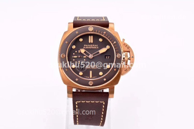 Panerai Submersible Bronze Pam968 braunes Keramik Lederarmband Panerai Submersible Bronze Pam968 braunes Keramik Lederarmband