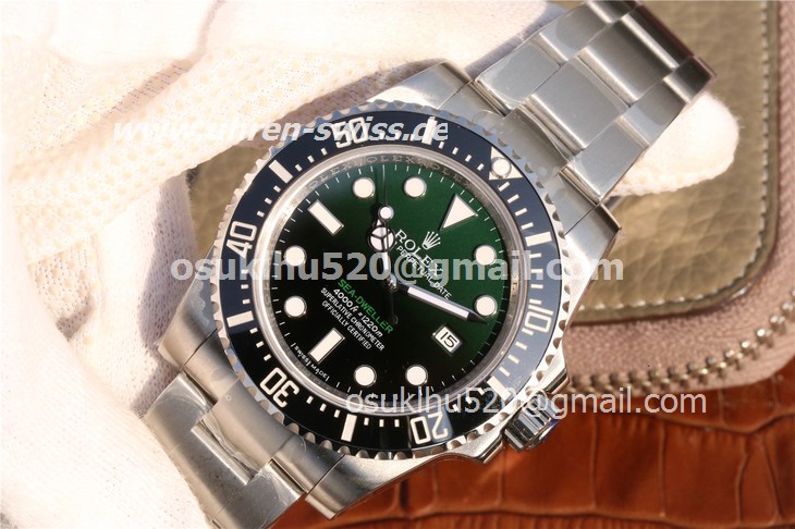 Rolex Sea Dweller D-Grün große Uhren aus Stahlgehäuse Rolex Sea Dweller D-Grün große Uhren aus Stahlgehäuse