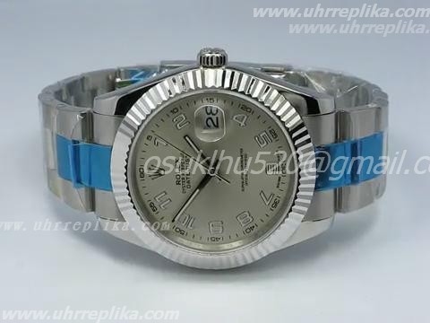 ROLEX DATEJUST II SILVER DIAL number MARKINGS 41MM ROLEX DATEJUST II SILVER DIAL number MARKINGS 41MM