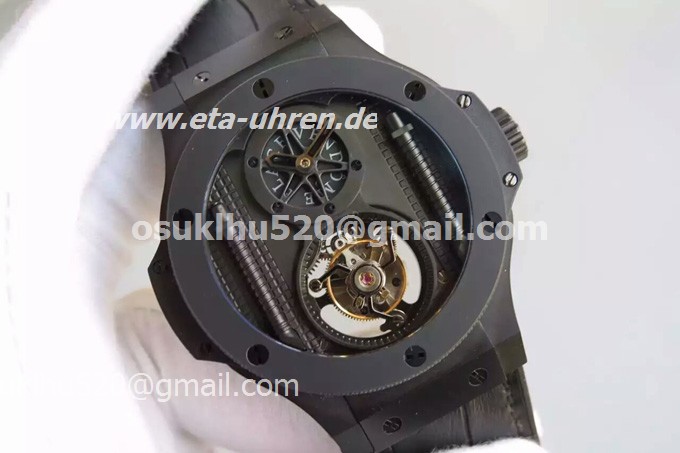 Hublot 705ci0007RX King Power Tourbillon All black große Uhr PVD/Keramik Hublot 705ci0007RX King Power Tourbillon All black große Uhr PVD/Keramik