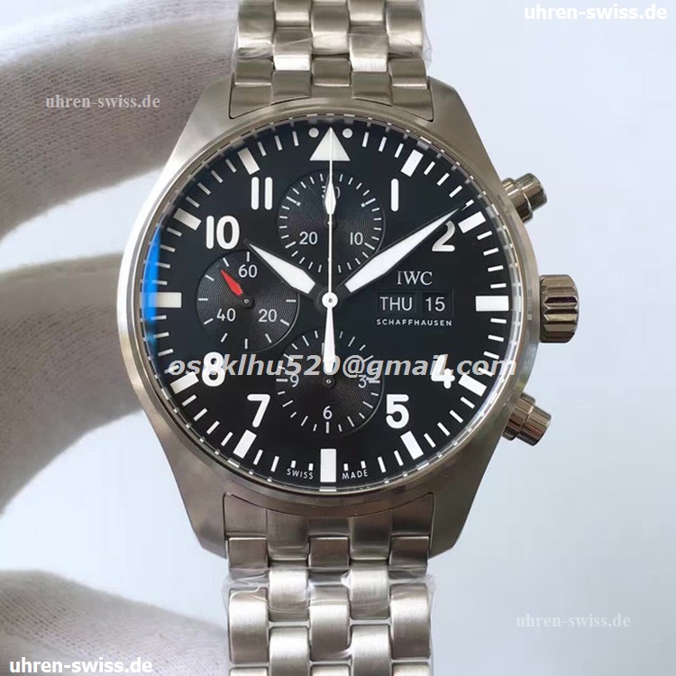 iwc spitfire chronograph schwarzes iwc spitfire chronograph schwarzes