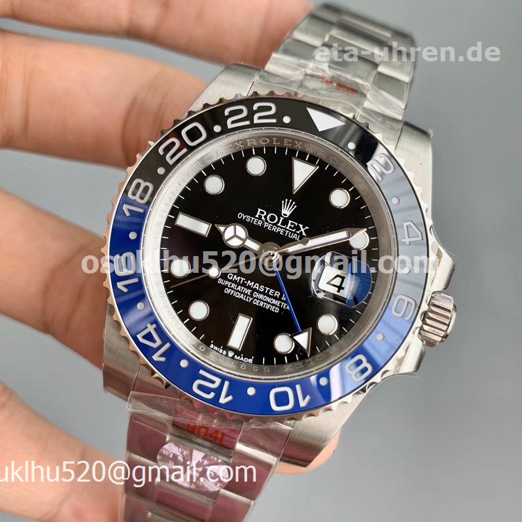 Rolex GMT II 116710BLNR black and blue Ceramic Bezel Oyster Bracelet 1:1 Rolex GMT II 116710BLNR black and blue Ceramic Bezel Oyster Bracelet 1:1