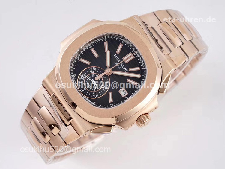 PP Nautilus Chronograph Rosegold 5980/1R-001 schwarzes Zifferblatt PP Nautilus Chronograph Rosegold 5980/1R-001 schwarzes Zifferblatt