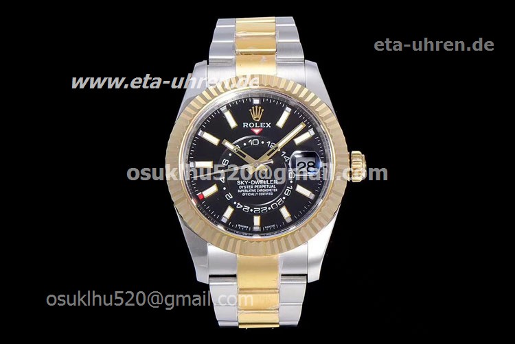 Rolex Sky-Dweller 42mm Edelstahl / Gelbgold / Black Herrenuhren Rolex Sky-Dweller 42mm Edelstahl / Gelbgold / Black Herrenuhren