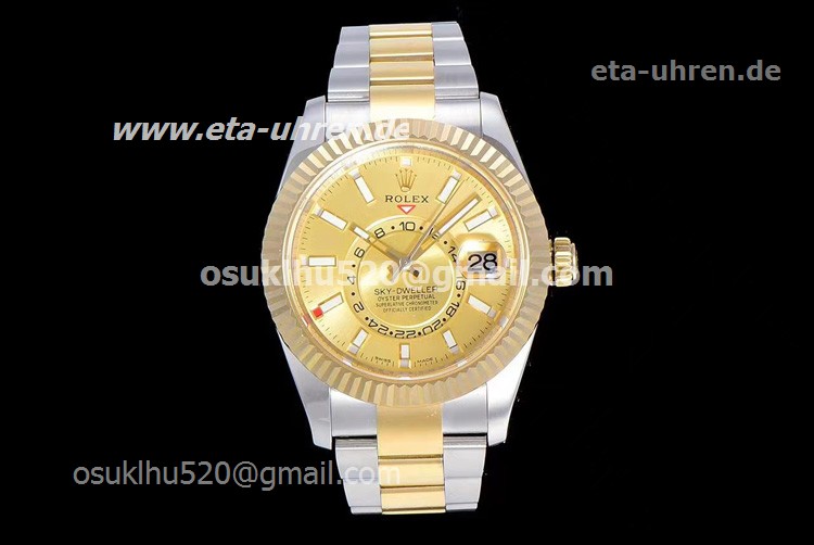 Rolex Sky-Dweller 42mm Edelstahl / Gelbgold / Gelbgold-Zifferblatt uhren Rolex Sky-Dweller 42mm Edelstahl / Gelbgold / Gelbgold-Zifferblatt uhren