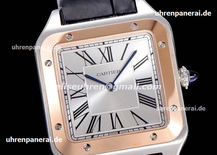 Cartier Santos-Dumont XL Handwind uhren stahl und Rosegold W2SA0017 Cartier Santos-Dumont XL Handwind uhren stahl und Rosegold W2SA0017