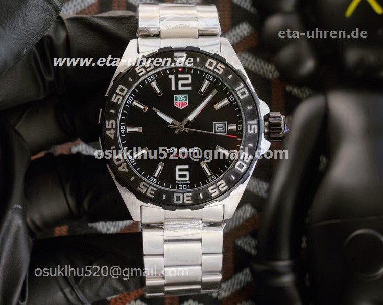 Tag Heuer Formula1 schwarze Lünette schwarzes Zifferblatt Stahlarmband Tag Heuer Formula1 schwarze Lünette schwarzes Zifferblatt Stahlarmband