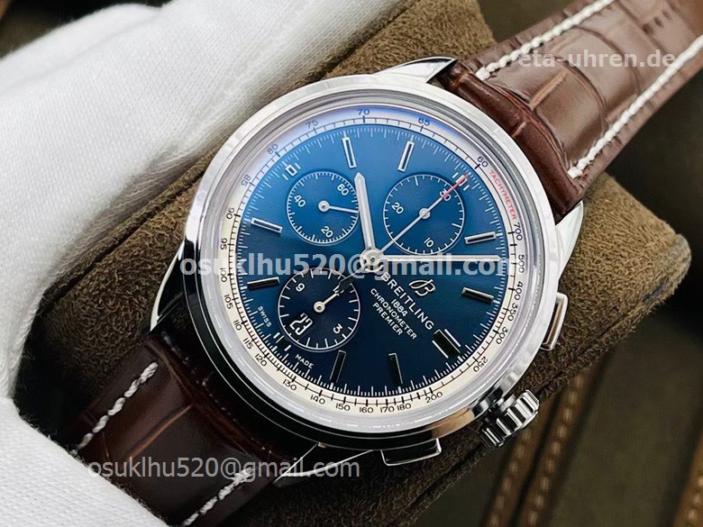 Breitling Premier B01 Chronograph 42 blaues Gesicht Breitling Premier B01 Chronograph 42 blaues Gesicht