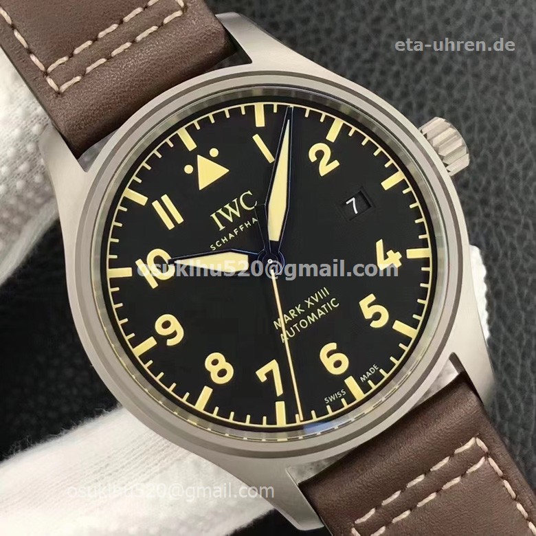 IWC Mark 18 IW327006 Titanium Case Yellow Number dial Vintage uhren IWC Mark 18 IW327006 Titanium Case Yellow Number dial Vintage uhren