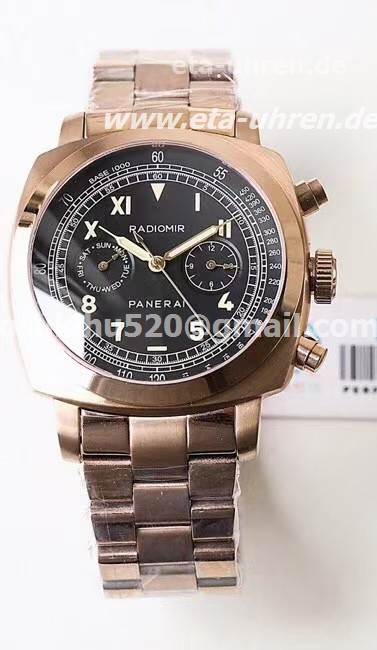 Panerai Radiomir Vintage Modell Roségold schwarzes Gesicht Panerai Radiomir Vintage Modell Roségold schwarzes Gesicht