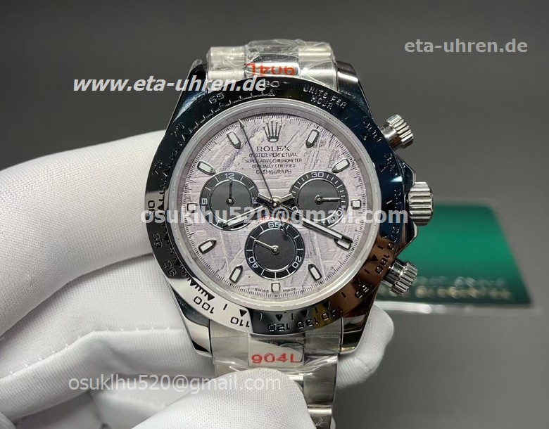 Rolex Daytona 904L Edelstahl Meteoriten-Zifferblatt Rolex Daytona 904L Edelstahl Meteoriten-Zifferblatt