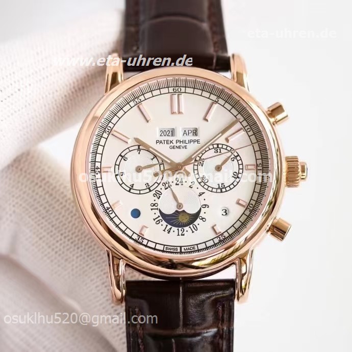 Patek Philippe complications uhren Roségoldenes Lederarmband Patek Philippe complications uhren Roségoldenes Lederarmband