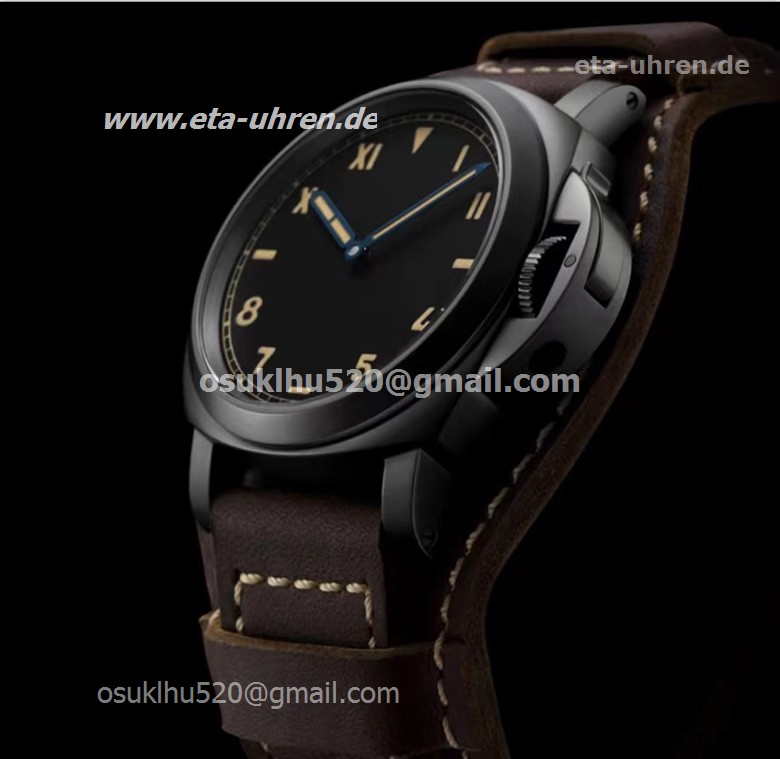 Panerai Luminor California 8 days 44mm schwarzes Etui am Lederband Panerai Luminor California 8 days 44mm schwarzes Etui am Lederband