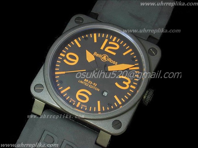 Bell Ross BR 03-92 armbanduhren Orange PVD Bell Ross BR 03-92 armbanduhren Orange PVD