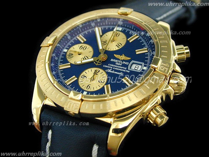 breitling chronomat replica Evolution Blaues Zifferblatt Full Gold breitling chronomat replica Evolution Blaues Zifferblatt Full Gold