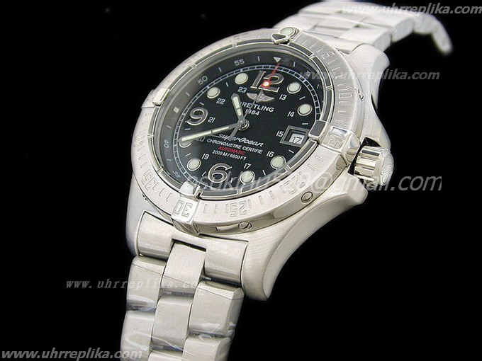 breitling replica eta SuperOcan SteelFish Black breitling replica eta SuperOcan SteelFish Black