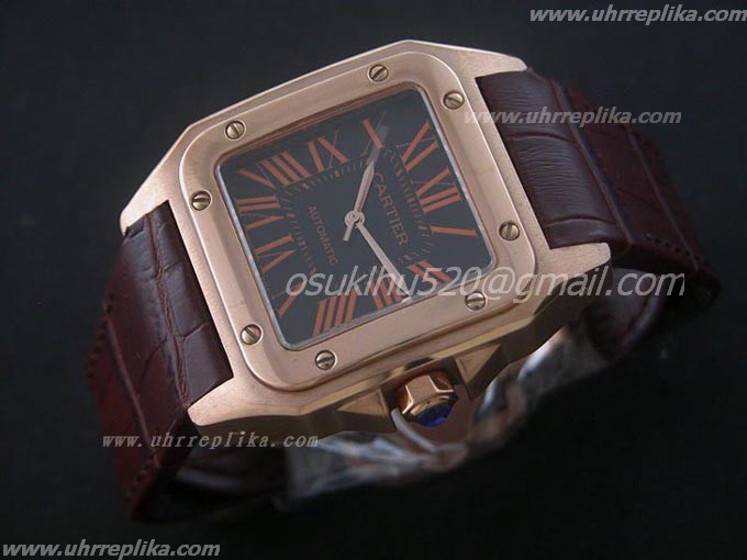 cartier santos 100 replica 100 39mm Black cartier santos 100 replica 100 39mm Black