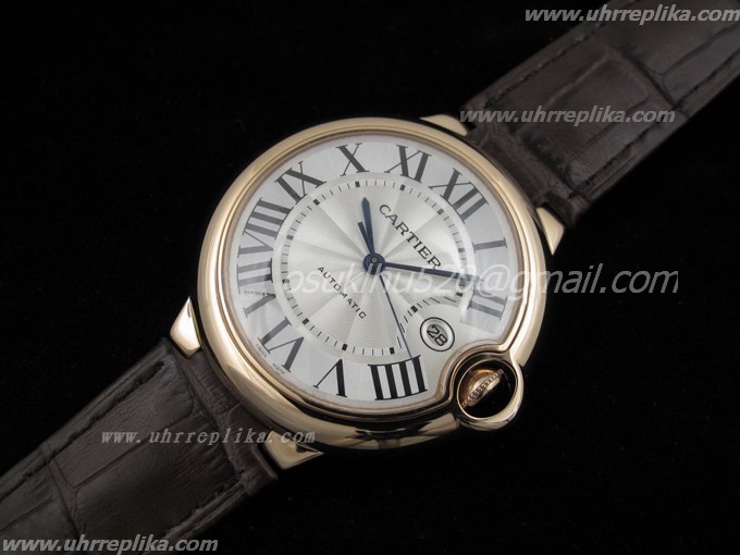 Cartier Ballon Bleu replica FG on Braune Lederarmband ETA2824 Cartier Ballon Bleu replica FG on Braune Lederarmband ETA2824