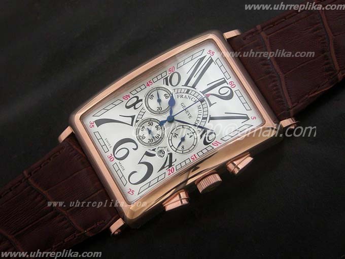 FRANCK MULLER Master Banker replica Mens 39mm Gold Quartz White FRANCK MULLER Master Banker replica Mens 39mm Gold Quartz White