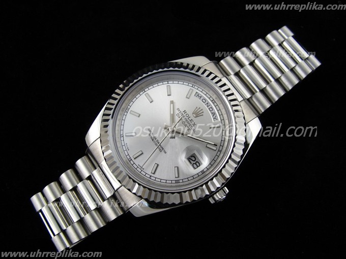 rolex Day-Date II replica kaufe Silbernem Zifferblatt 3156 rolex Day-Date II replica kaufe Silbernem Zifferblatt 3156