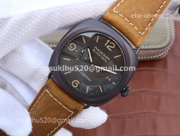 Panerai Radiomir Black Seal 45mm Keramikgehäuse Braunes Zifferblatt Panerai Radiomir Black Seal 45mm Keramikgehäuse Braunes Zifferblatt